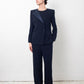 Giorgio Armani 2010 dark blue silk pantsuit