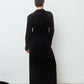 Dries van Noten 2000's black wool wrap dress