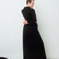 Dries van Noten 2000's black wool wrap dress