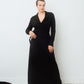 Dries van Noten 2000's black wool wrap dress