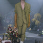Raf Simons FW 2018 yellow checkered wool pantsuit