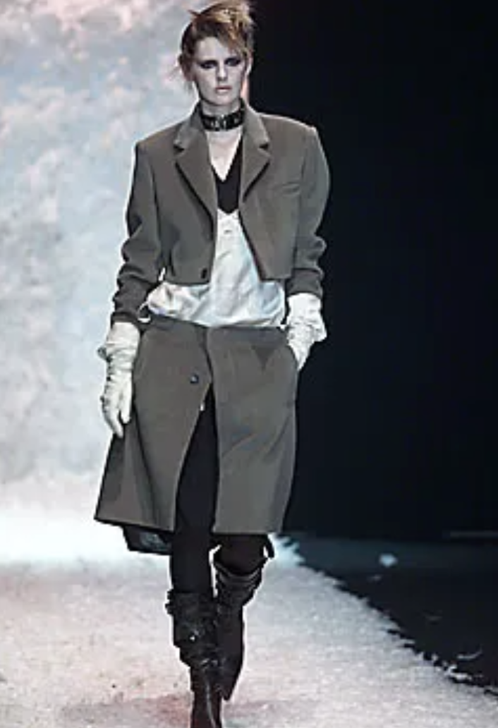 Jean Paul Gaultier Jeans FW 2001 monogram denim transformable jacket / dress with zipper