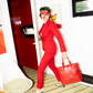 Moschino 2000's red wool pantsuit