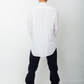 Ann Demeulemeester 2000's white linen reversed pocket and buttons shirt