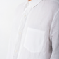 Ann Demeulemeester 2000's white linen reversed pocket and buttons shirt