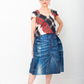 Junya Watanabe 2014 trompe l'oeil "denim" balloon skirt