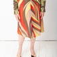 Gianni Versace FW 2000 multicolour swirl silk skirt