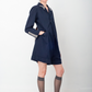 Yohji Yamamoto 1991 navy double buttoned playsuit.