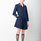 Yohji Yamamoto 1991 navy double buttoned playsuit.