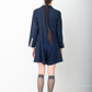 Yohji Yamamoto 1991 navy double buttoned playsuit.