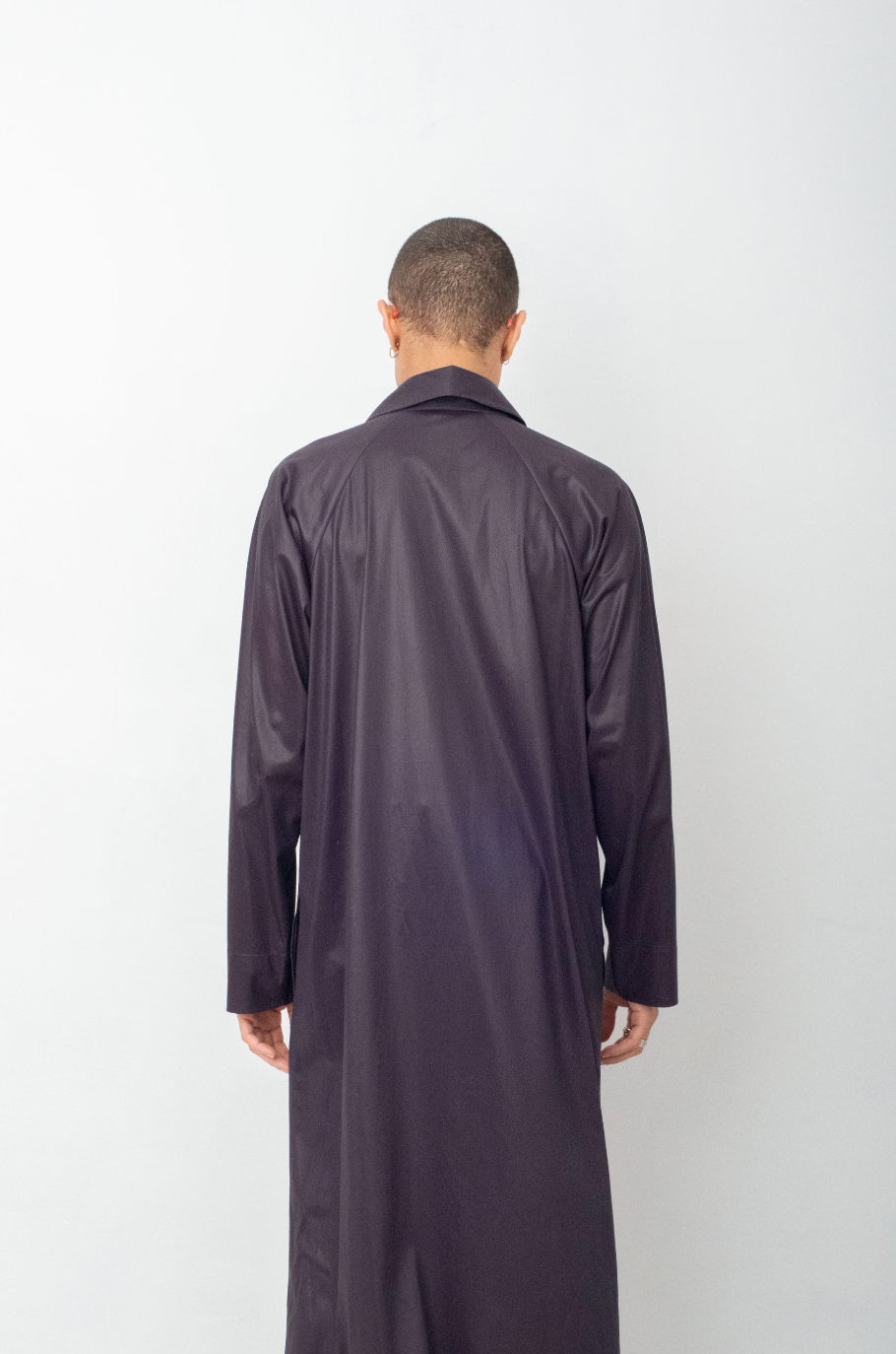 Issey Miyake Windcoat 90's plum iridescent long coat