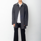 Martin Margiela 2001 wool grey coat with special button closure