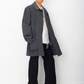 Martin Margiela 2001 wool grey coat with special button closure