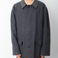 Martin Margiela 2001 wool grey coat with special button closure