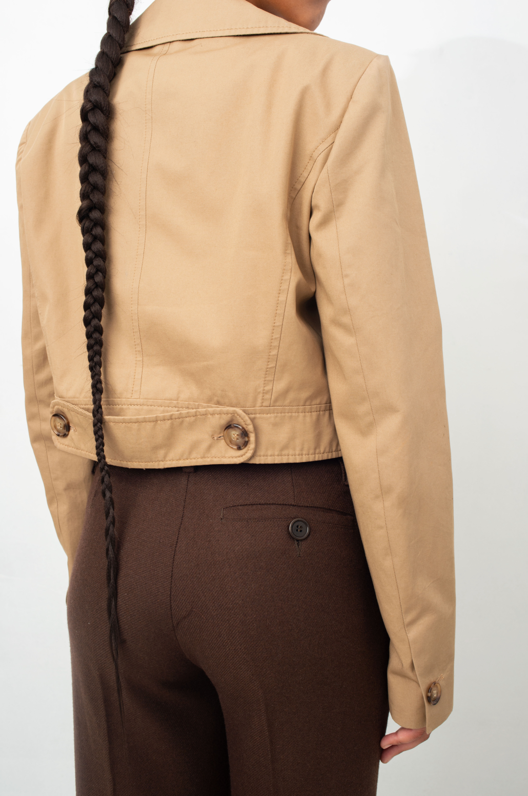 Dirk Bikkembergs 2000's brown wool straight leg trousers