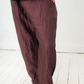 Devoa 2010's rusty colored loose trousers with drawsting