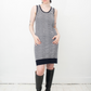 Maison Martin Margiela SS 2012 distressed knit striped navy and white dress