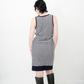 Maison Martin Margiela SS 2012 distressed knit striped navy and white dress