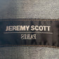 Jeremy Scott Paris 2000's denim jacket with embroidered face