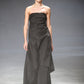 Rick Owens Spring 2011 black cotton and silk bustier dress