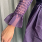 Purple sheer 80's chiffon cocktail dress