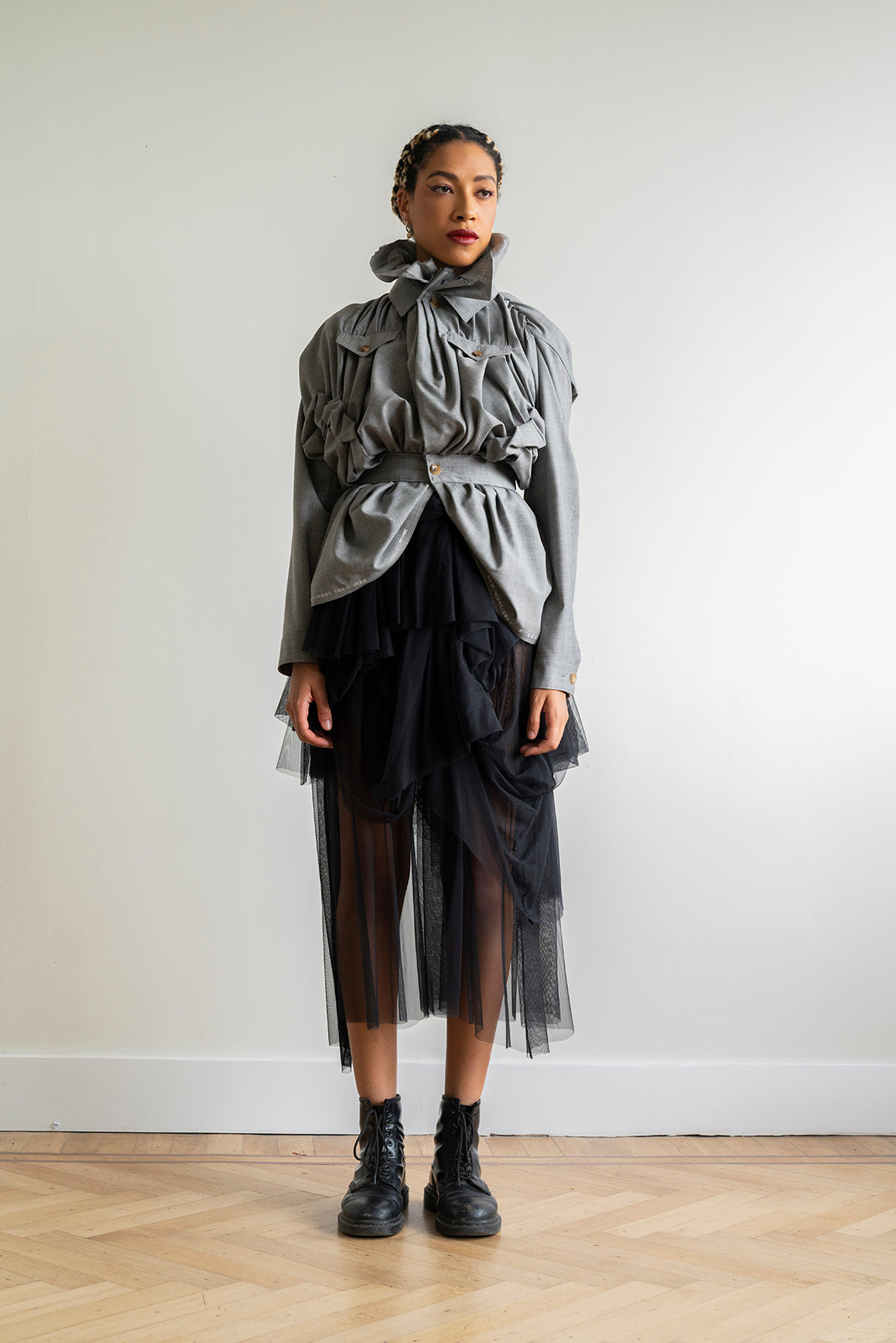 Yoneda Kasuko 1980’s Black tulle skirt