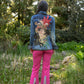 Voyage Passion Y2K pink flared jeans with hearts