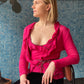 Ermanno Scervino 90's hot pink silk and linnen twinset