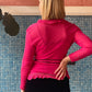 Ermanno Scervino 90's hot pink silk and linnen twinset