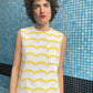 Y2K Iceberg thick cotton sleeveless top with wavy pattern