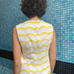 Y2K Iceberg thick cotton sleeveless top with wavy pattern