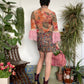 Voyage 2000's wrinkled tie dye top with Marie Antoinette sleeves and beads