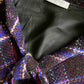 Miu Miu FW 2000 wool knit mini skirt and top set in purple