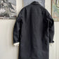 Prada 2007 men's waxed cotton raincoat in navy