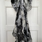 Basso and Brooke 2006 SS Runway "Dogs in drag" print silk evening dress