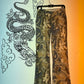 Krizia 90's chinese dragon print jeans