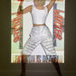 Walter van Beirendonck 1990 "Fashion is Dead" denim shorts