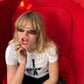 Katharine Hamnett 90's deadstock gold sunglasses with chain temples