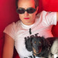 Katharine Hamnett 90's deadstock green oval sunglasses