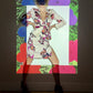 Christian Lacroix  90's floral embroidered skirt suit