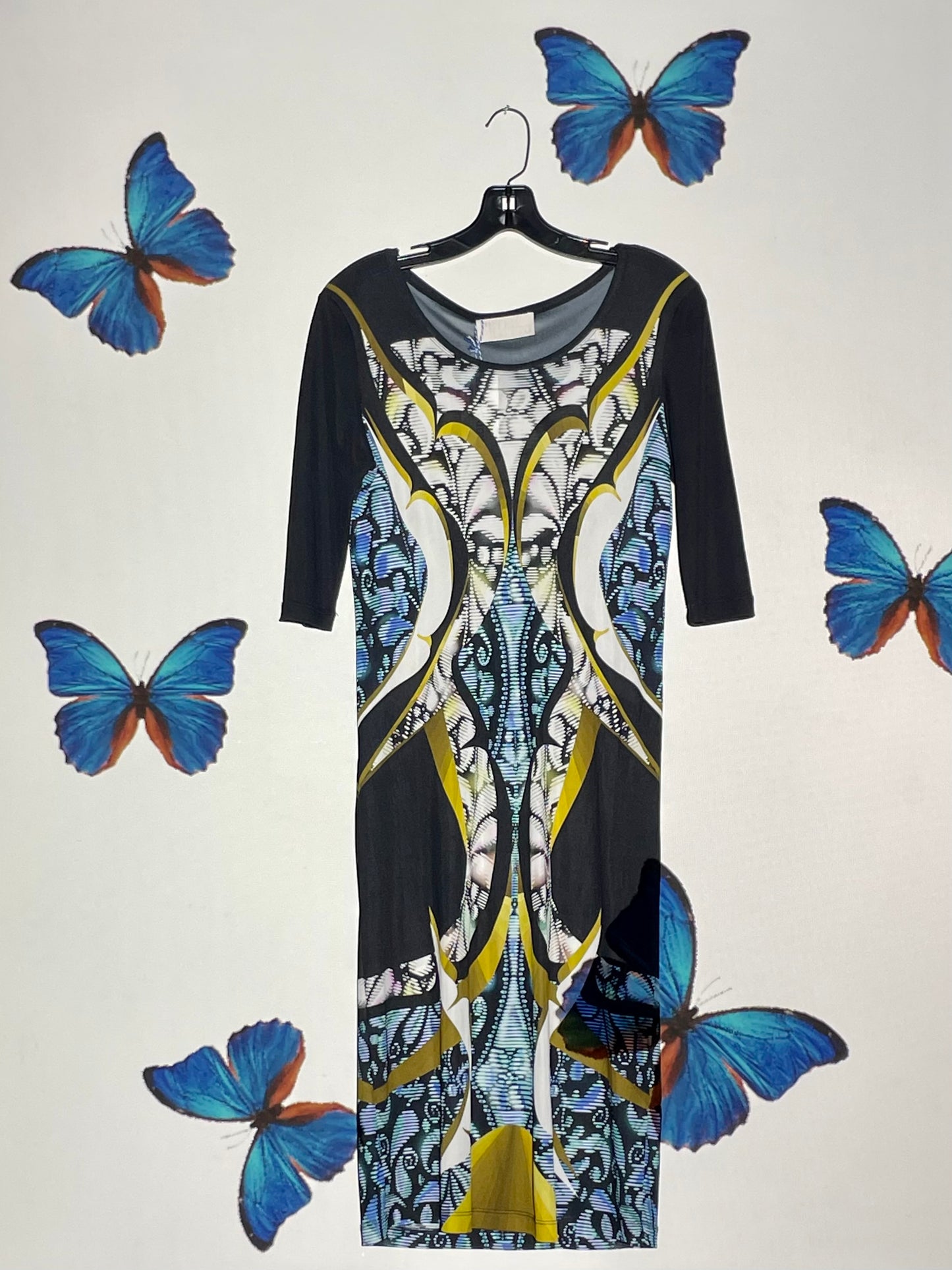 Peter Pilotto 2000's graphic print stretchy dress