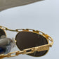 Katharine Hamnett 90's deadstock golden chain frame sunglasses