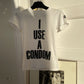 Katharine Hamnett 2004 deadstock "Use A Condom" cotton T-shirt