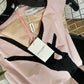 Pascal Humbert SS 2002 runway soft pink midi dress with black glove