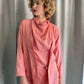 Issey Miyake 80's salmon draped tunic