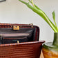 Roberta di Camerino 1950's crocodile leather handbag with snake handles
