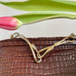 Roberta di Camerino 1950's crocodile leather handbag with snake handles