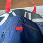 Jil Sander 2000's graphic black and white print leather shopper bag