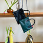 Collection Privée 2000's 3-in-1 black, green and blue leather shoulder bag
