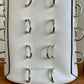 Costume National 2000's leather pierced white bucket bag